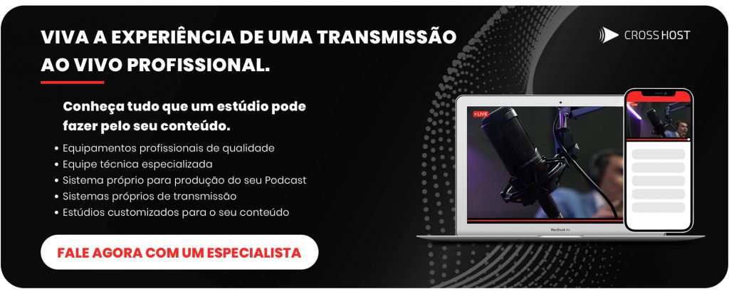 transmissão ao vivo profissional e equipamentos para lives 