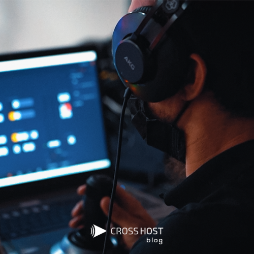 Cenário virtual para eventos online - Cross Host