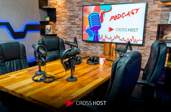 Cenário virtual para eventos online - Cross Host